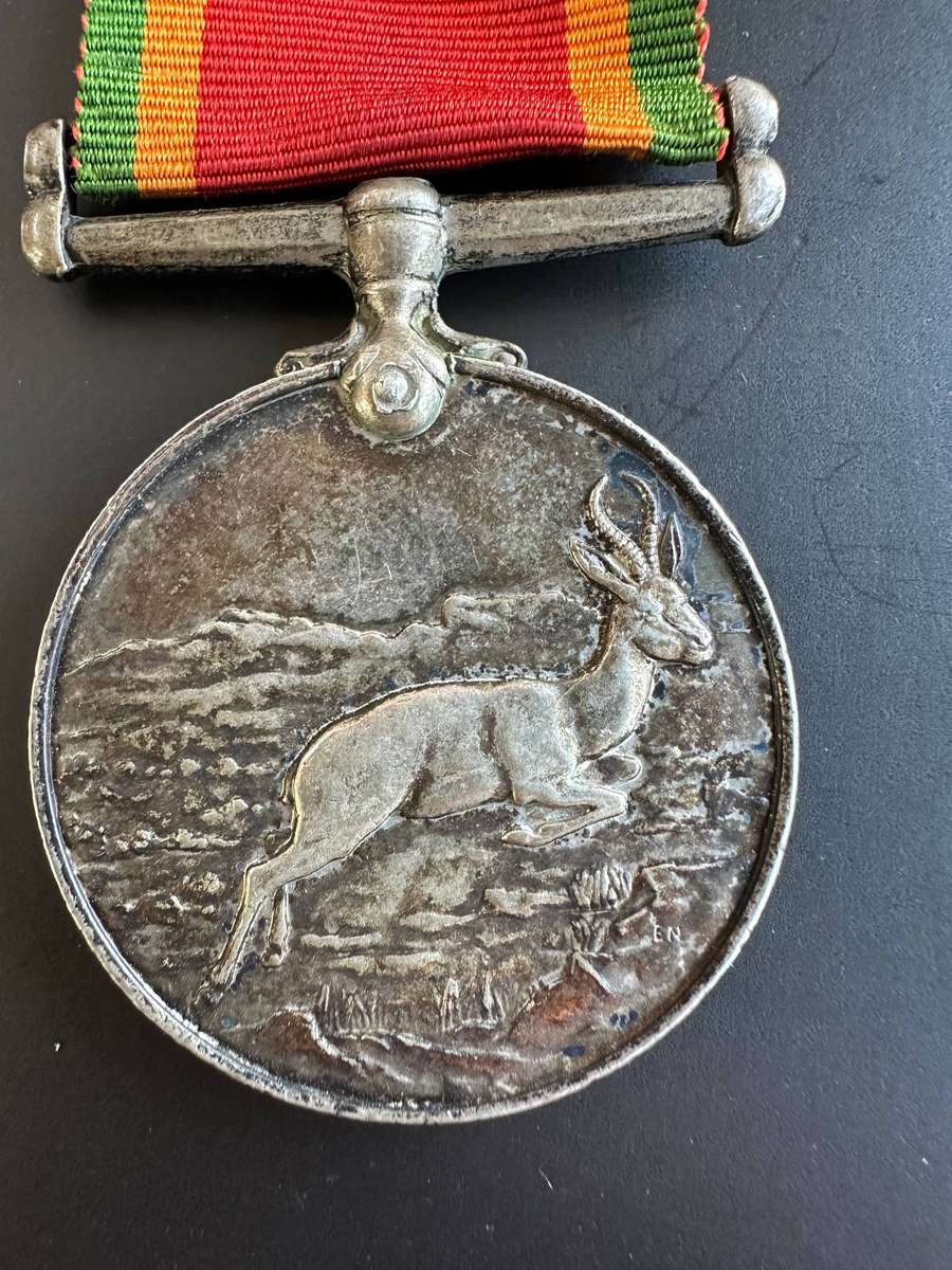 WW2 medal pair with silver Africa medal