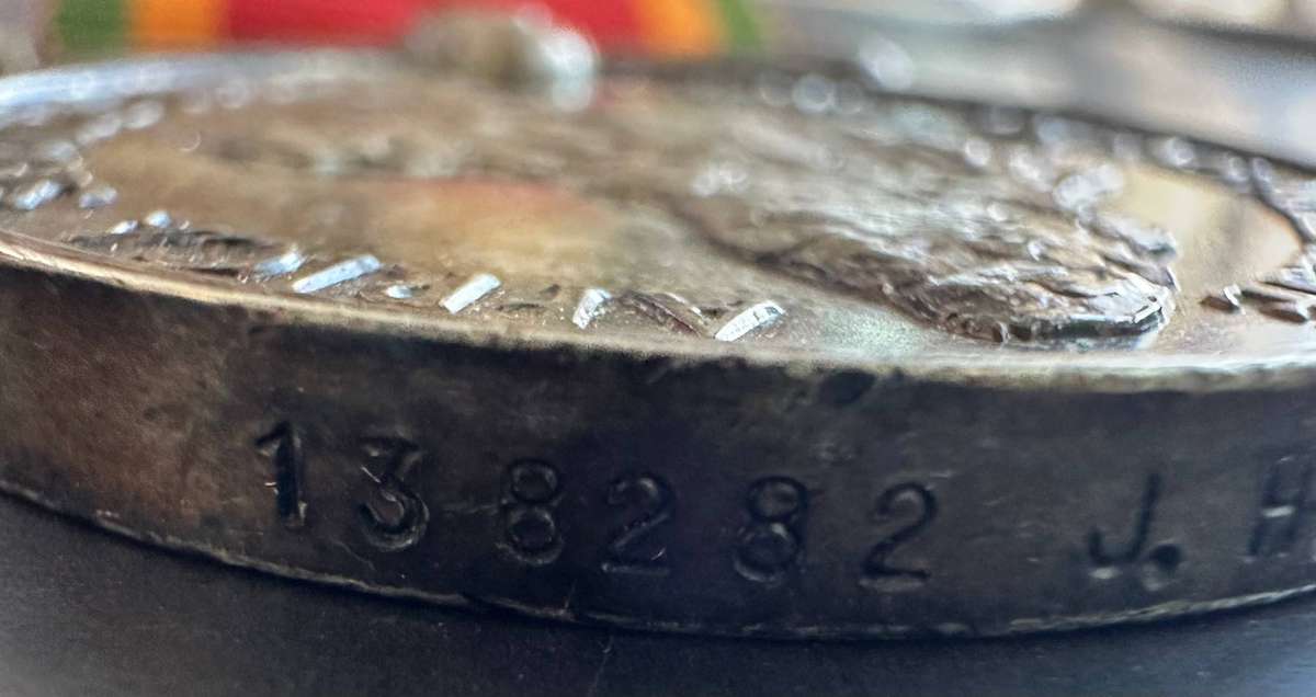 WW2 medal pair with silver Africa medal
