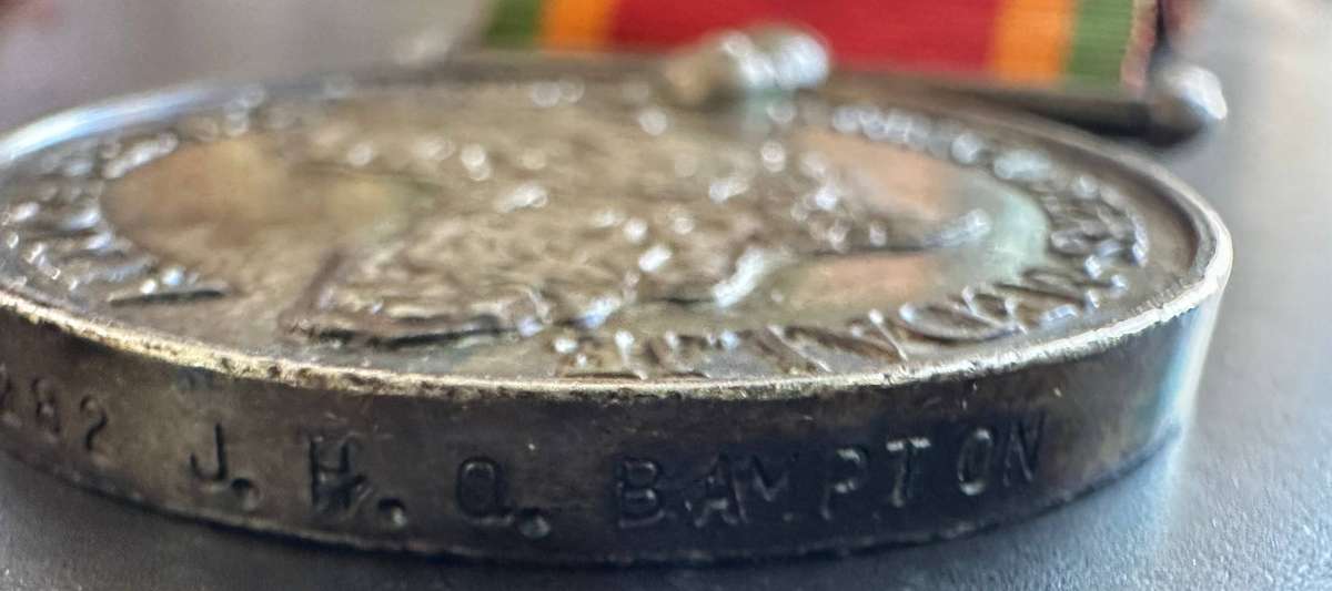 WW2 medal pair with silver Africa medal