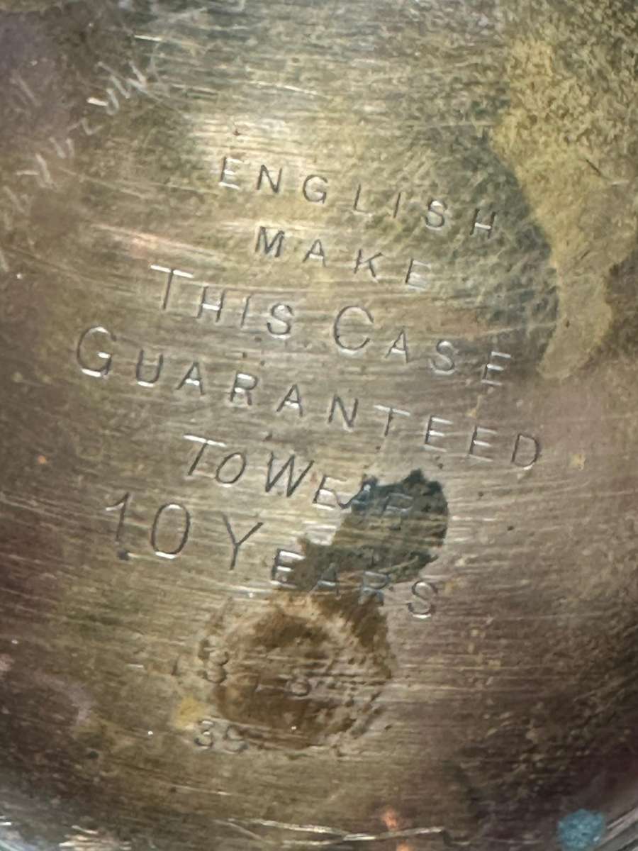 Elgin Gold Plated Pocket Watch & Chain