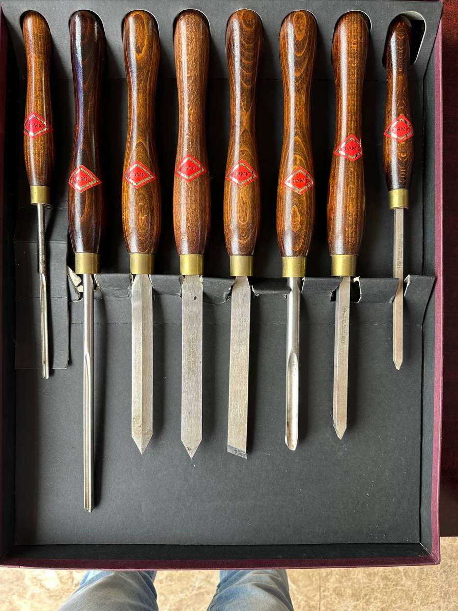 Henry Taylor Diamic Sheffield set of Lathe Chisels