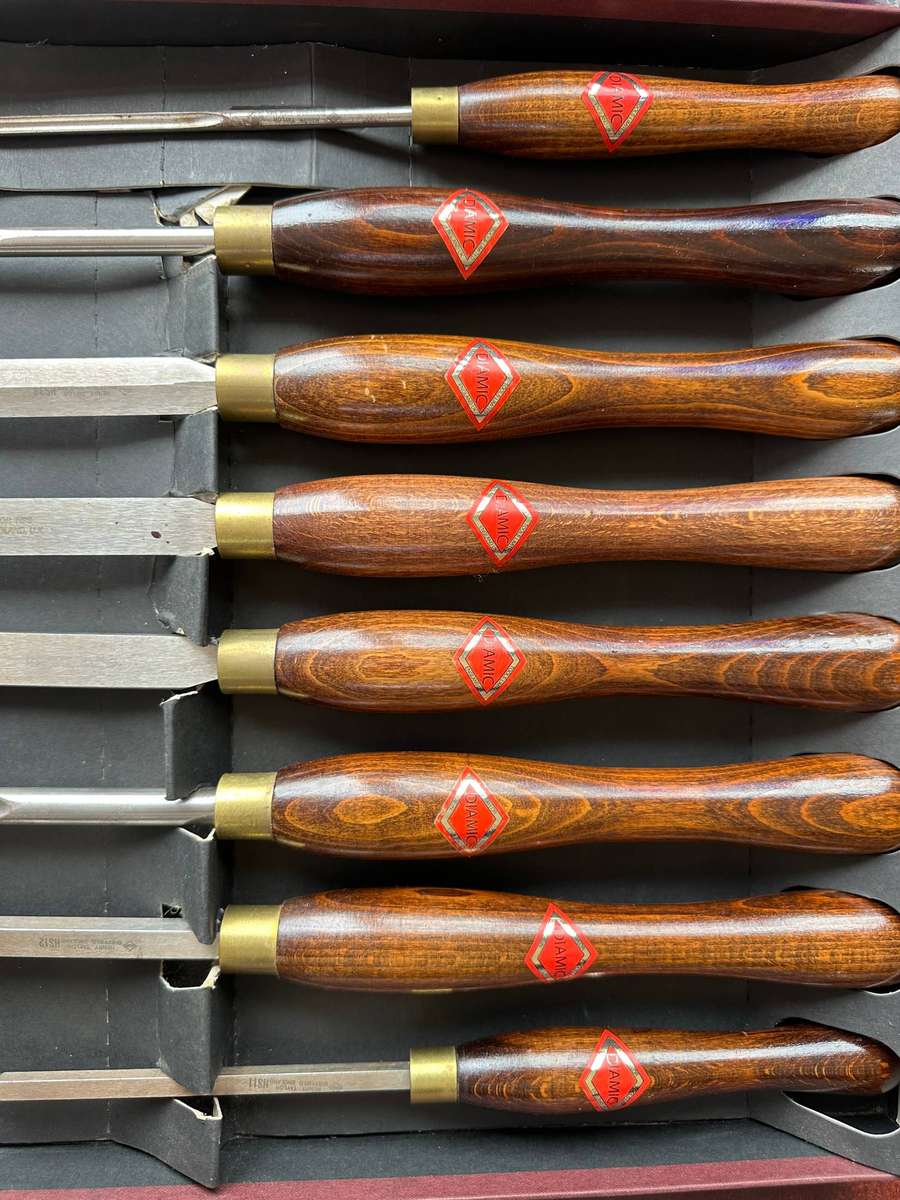 Henry Taylor Diamic Sheffield set of Lathe Chisels