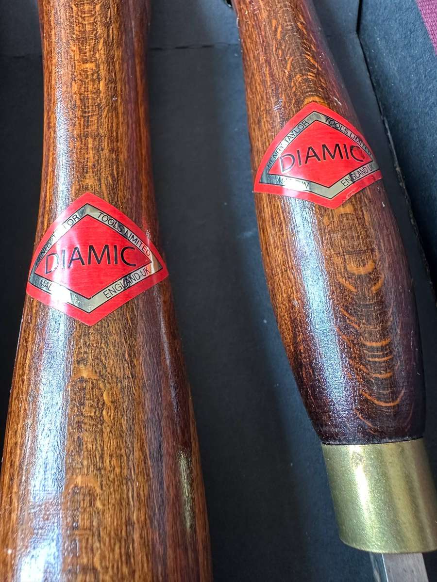 Henry Taylor Diamic Sheffield set of Lathe Chisels