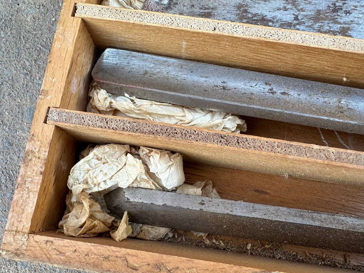 Sorby Lathe Chisels - set of 8 in storage box ( good condition. )