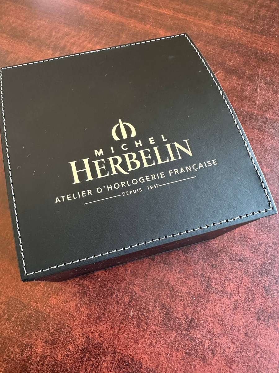 A Michel Herbelin French made watch storage box .