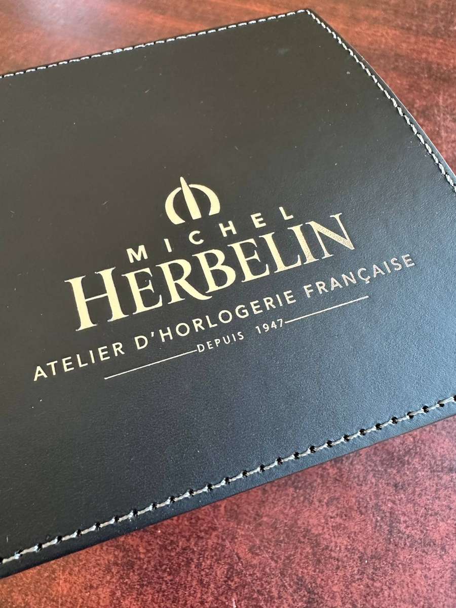 A Michel Herbelin French made watch storage box .