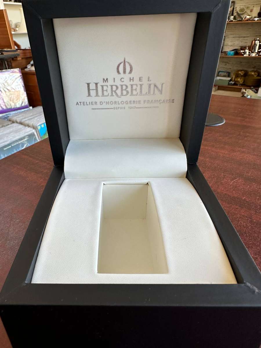 A Michel Herbelin French made watch storage box .