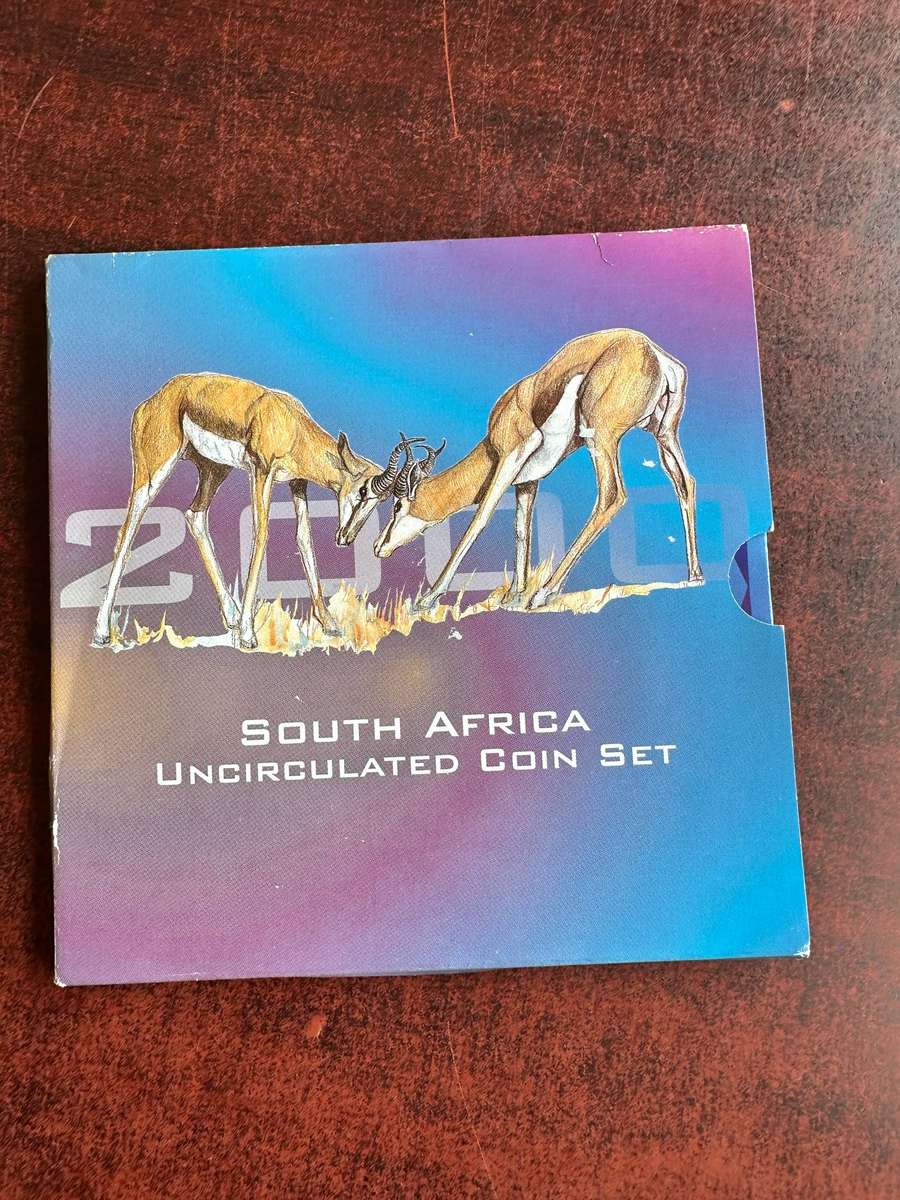 A proof set of South African coins dated 2000