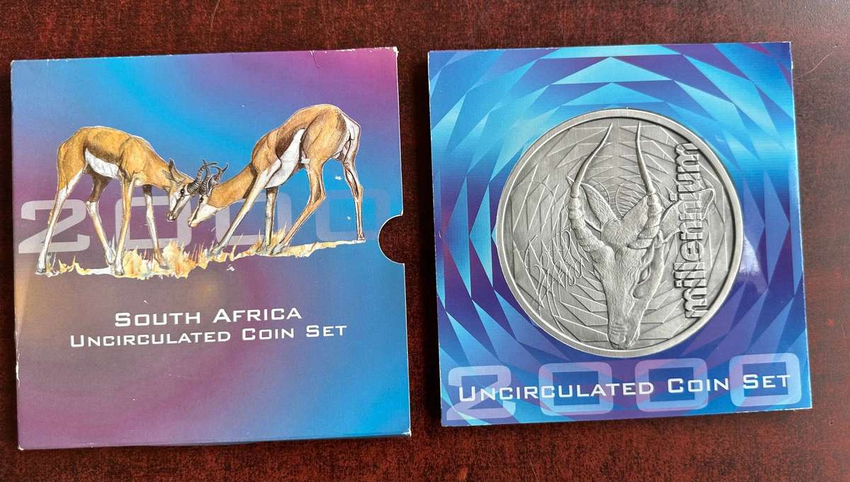A proof set of South African coins dated 2000