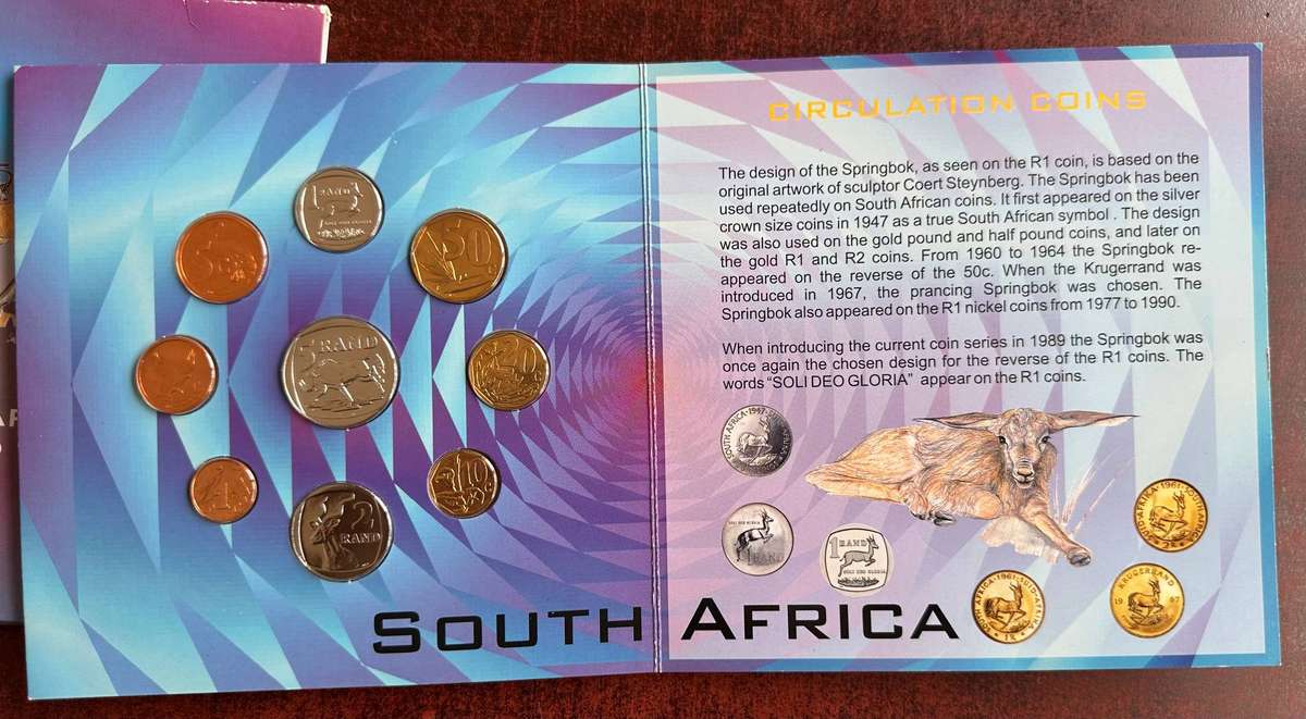 A proof set of South African coins dated 2000
