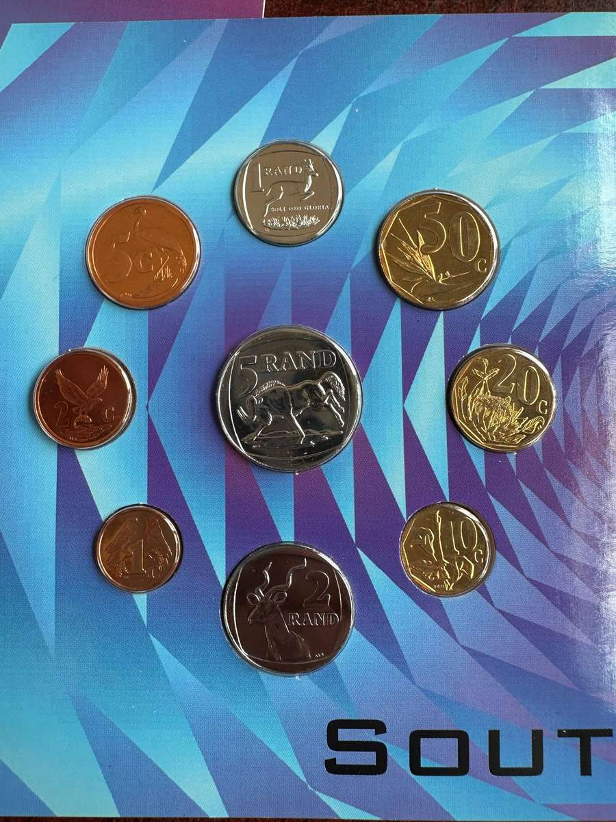 A proof set of South African coins dated 2000