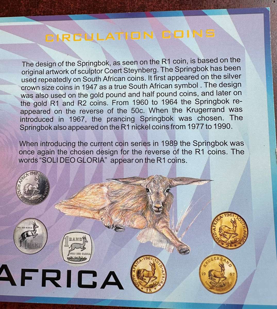 A proof set of South African coins dated 2000