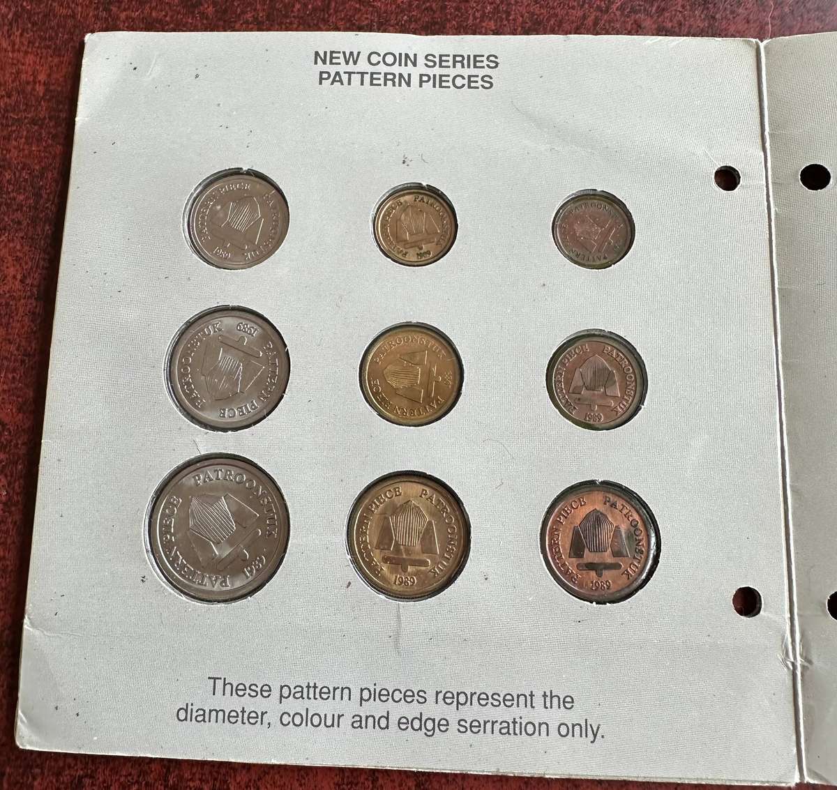 New coin series pattern pieces