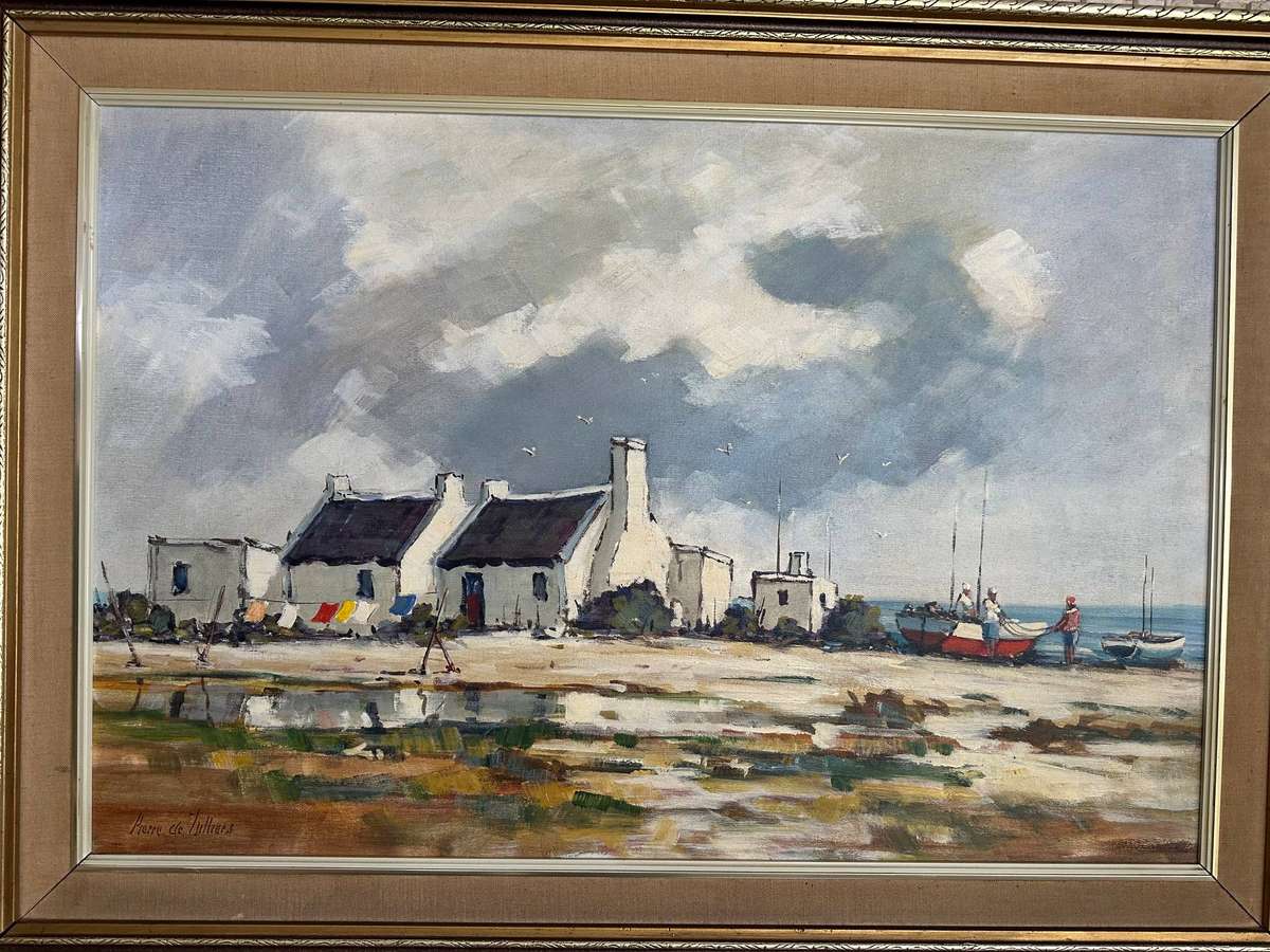 Pierre de Villiers oil painting ( 90 x 60 cm. )