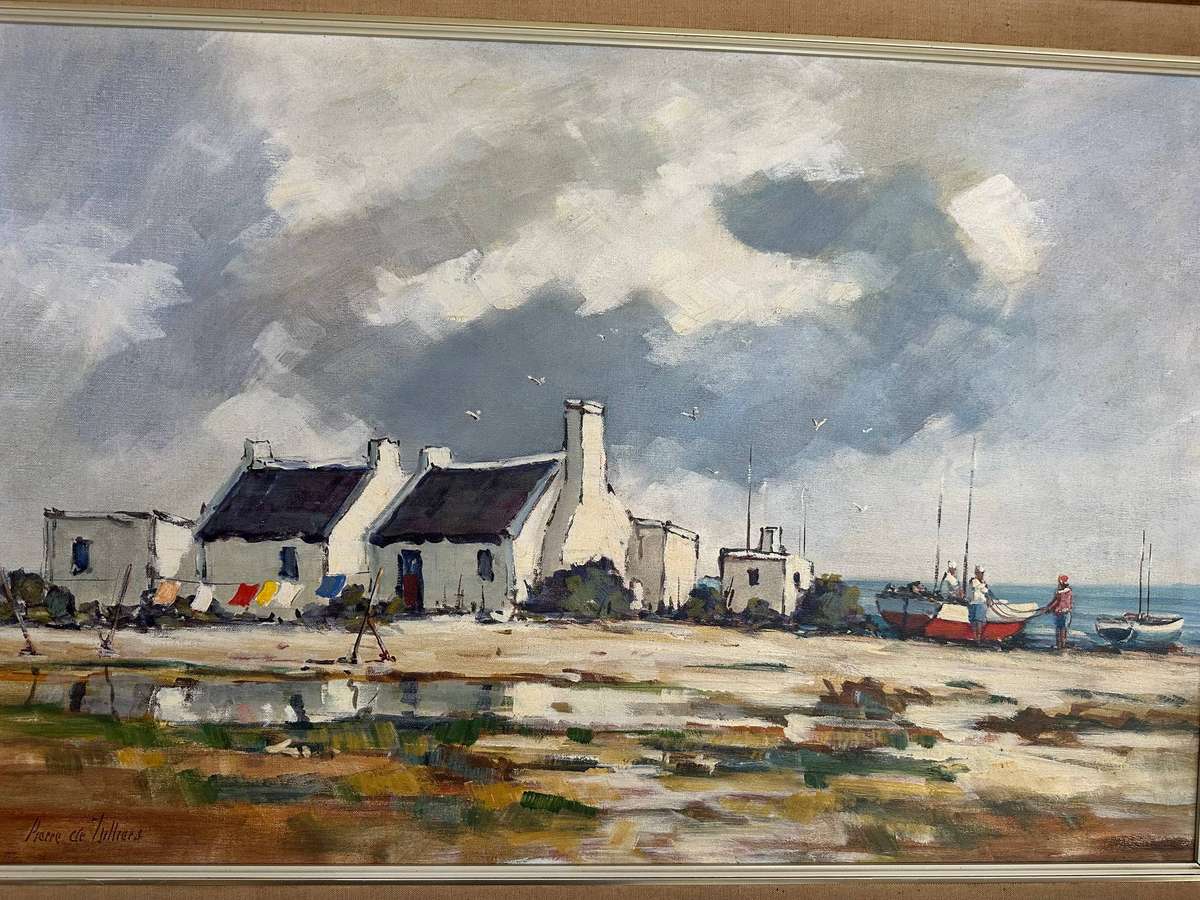Pierre de Villiers oil painting ( 90 x 60 cm. )