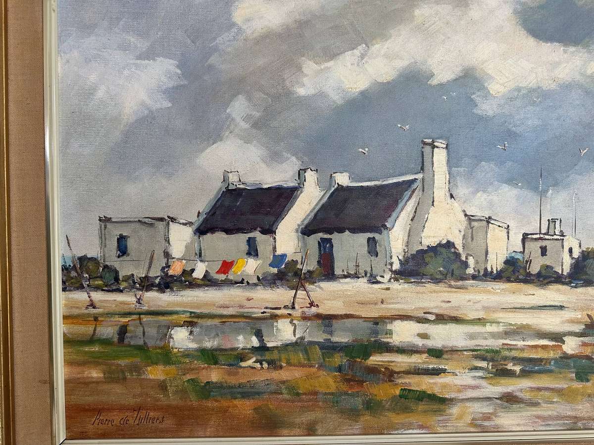 Pierre de Villiers oil painting ( 90 x 60 cm. )