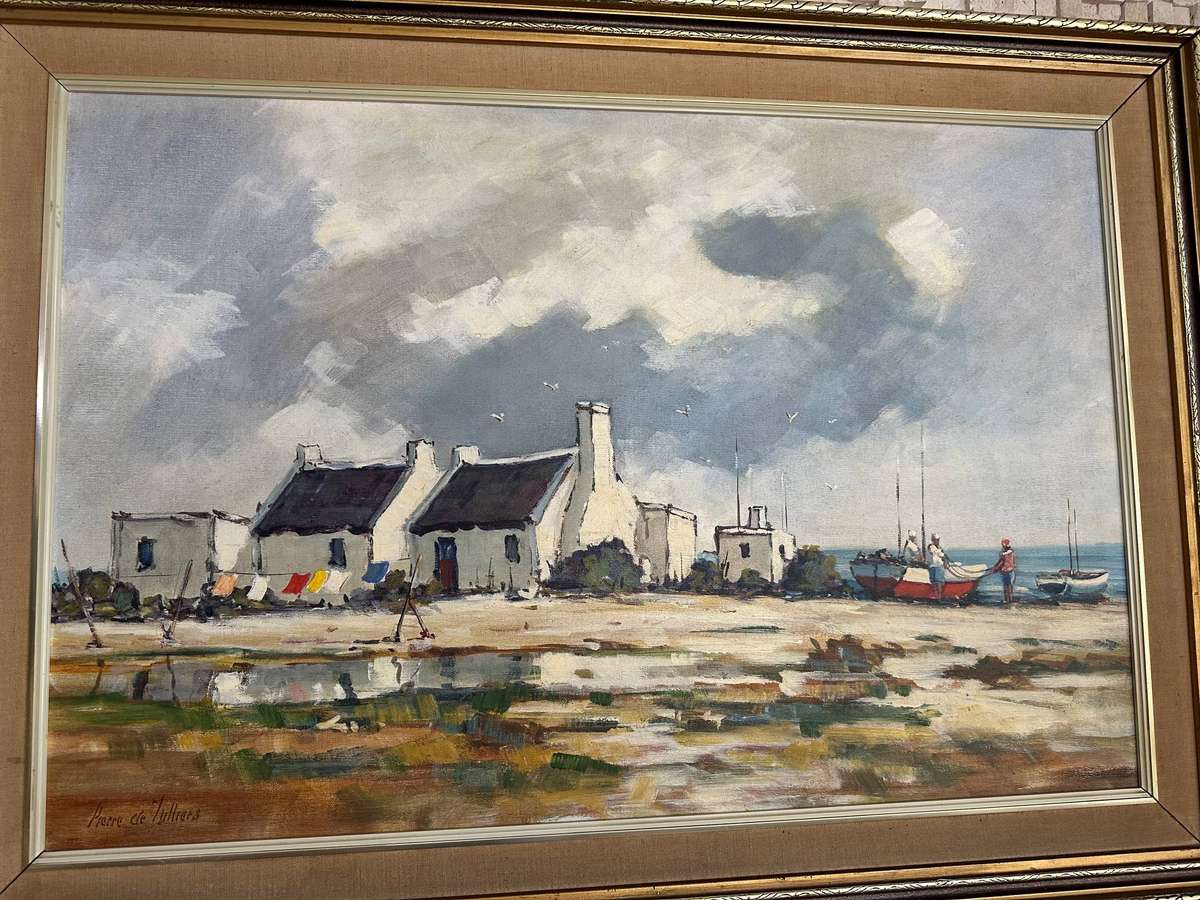 Pierre de Villiers oil painting ( 90 x 60 cm. )