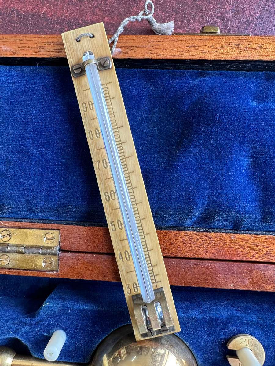 A cool antique hydrometer in original storage box
