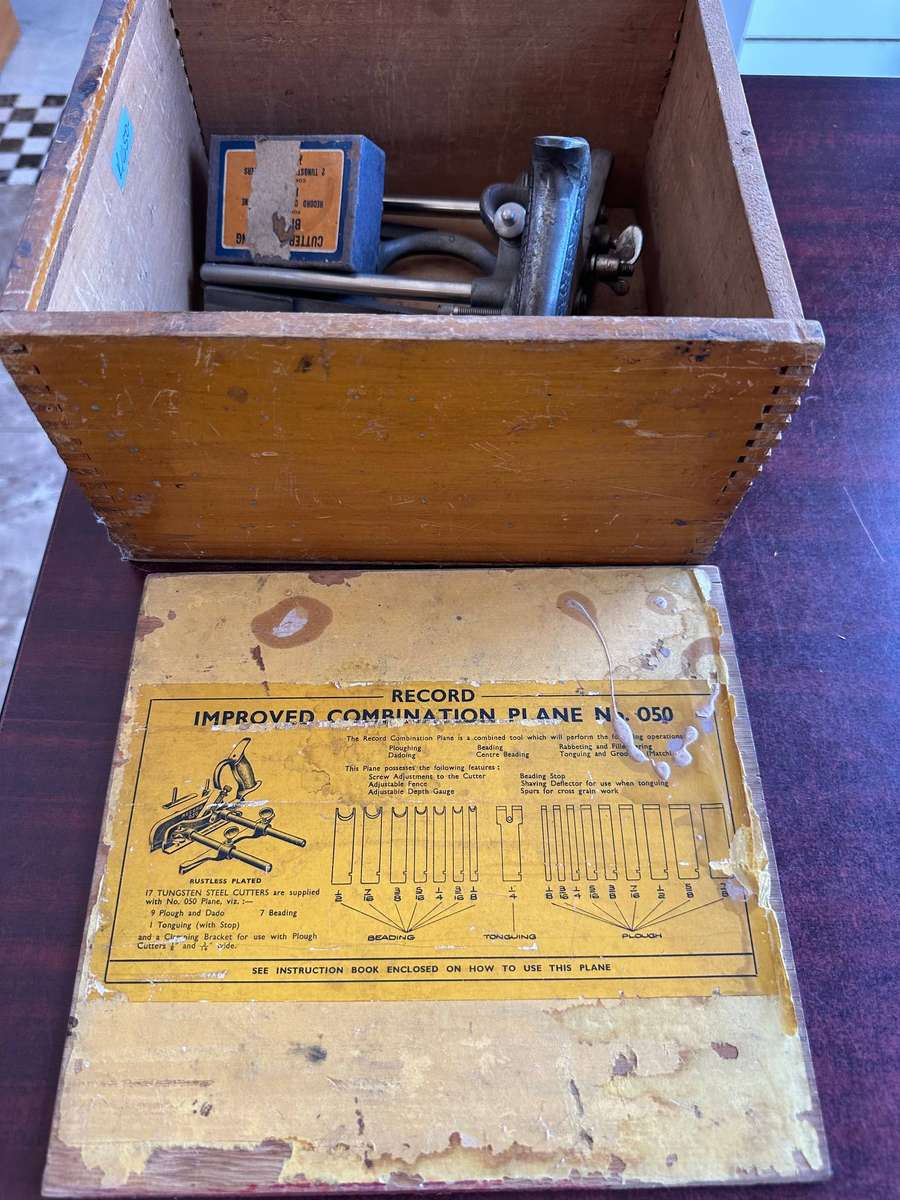 Record nr. 50 wood planer set in box