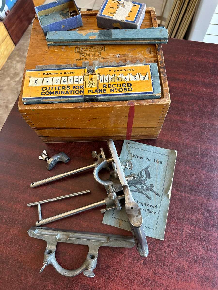 Record nr. 50 wood planer set in box