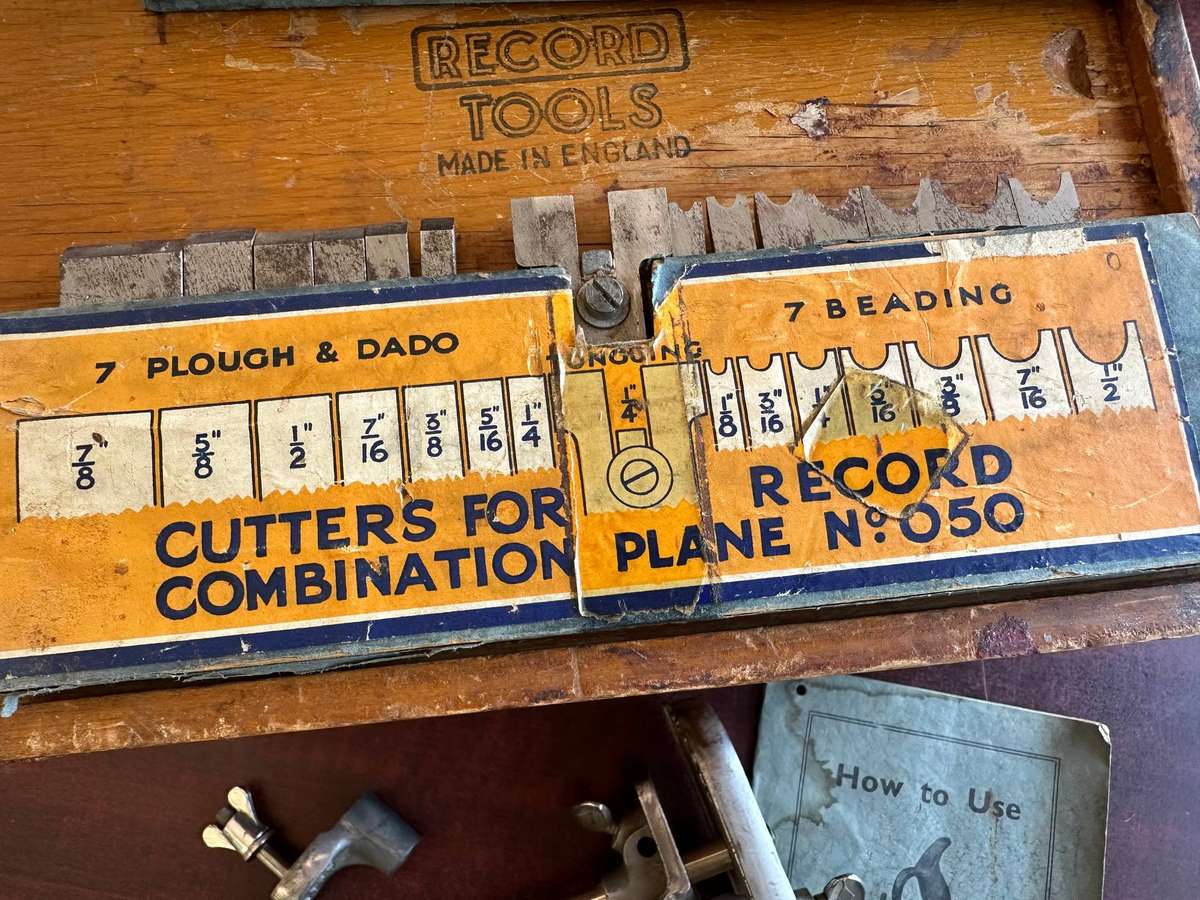 Record nr. 50 wood planer set in box