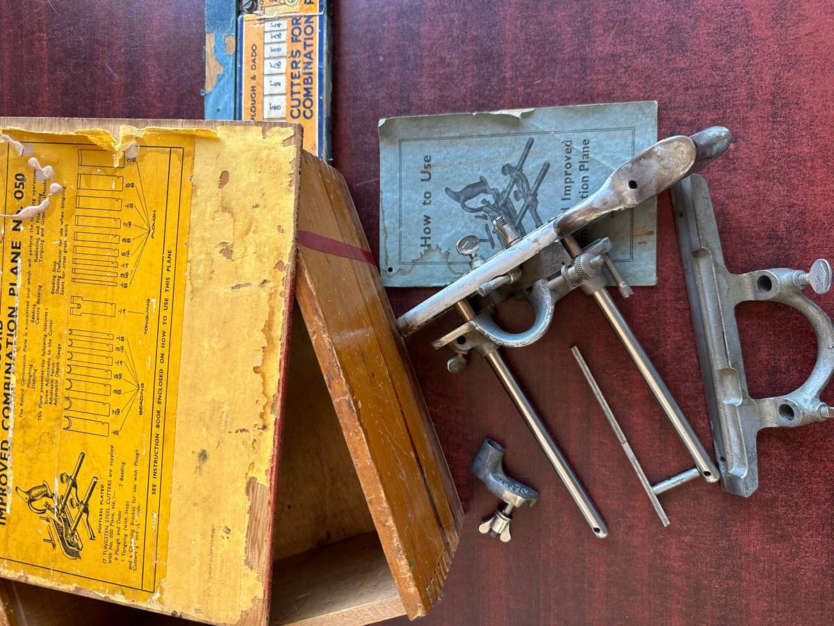 Record nr. 50 wood planer set in box