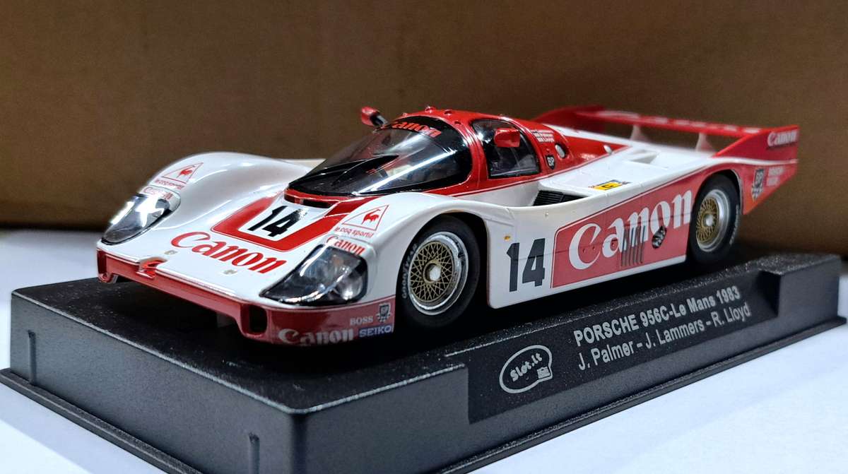 Slot.It Porsche 956C Le Mans "Canon" Analogue Slot Car 1/32