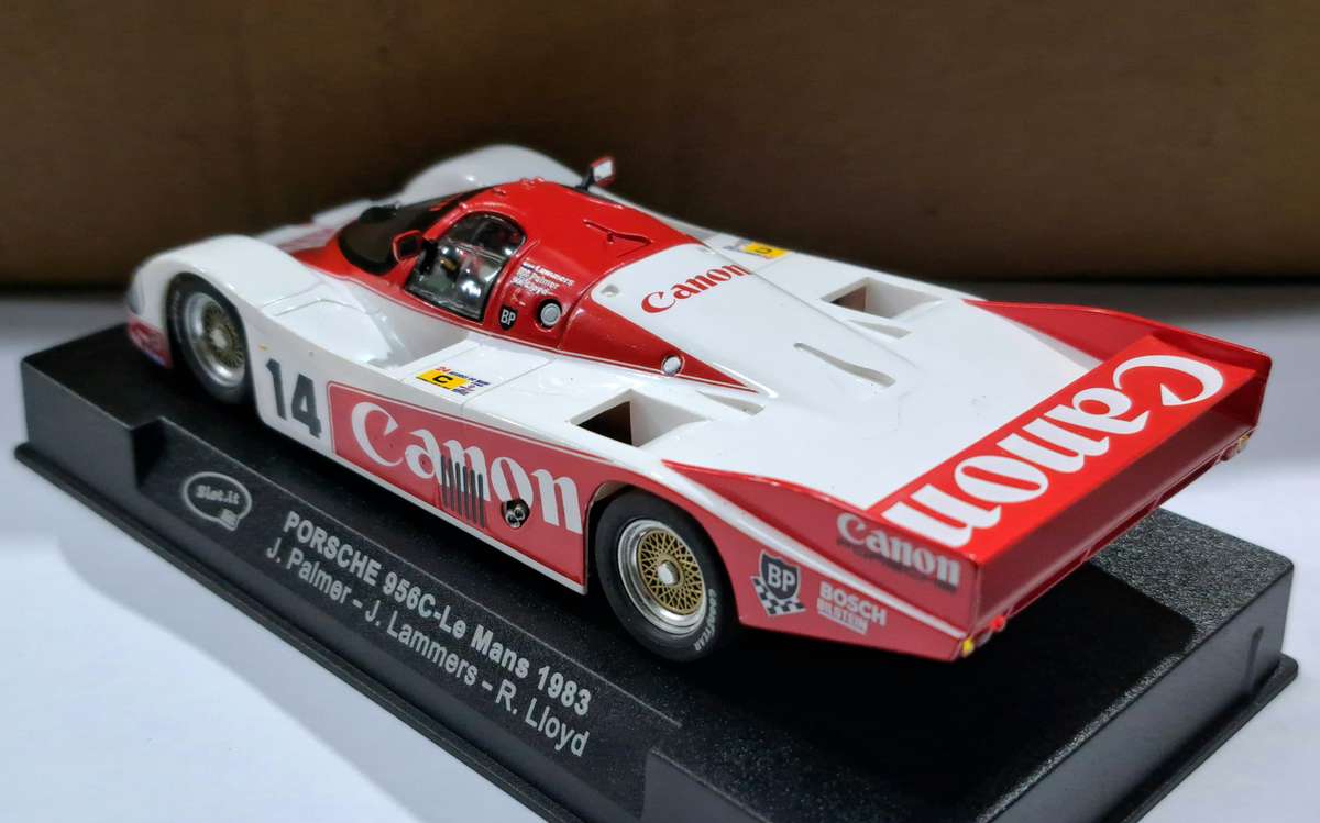 Slot.It Porsche 956C Le Mans "Canon" Analogue Slot Car 1/32