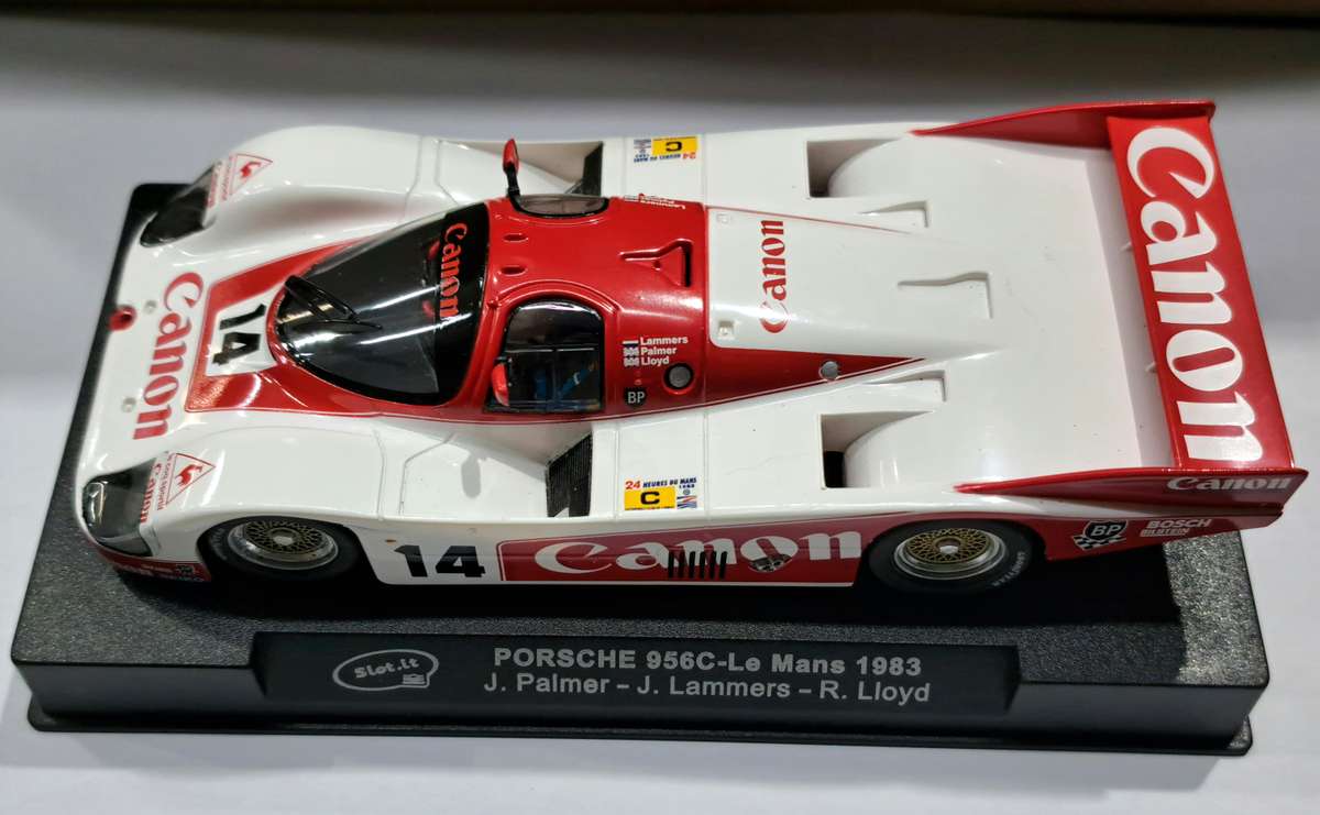 Slot.It Porsche 956C Le Mans "Canon" Analogue Slot Car 1/32