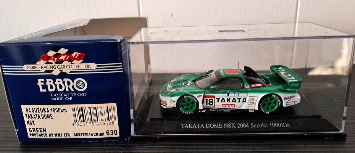 Ebbro Honda NSX Takata Dome 2004 Suzuka 1000km 1/43
