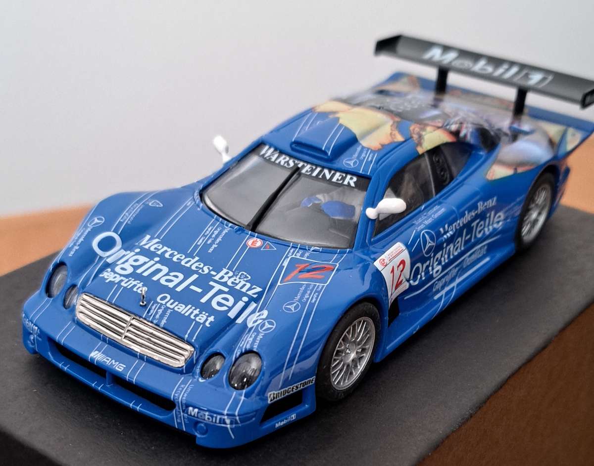 Ninco Mercedes Benz CLK GTR "Original Teile" With Engine Graphics Analogue Slot Car 1/32
