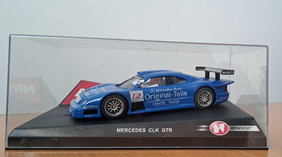Ninco Mercedes Benz CLK GTR "Original Teile" Analogue Slot Car 1/32