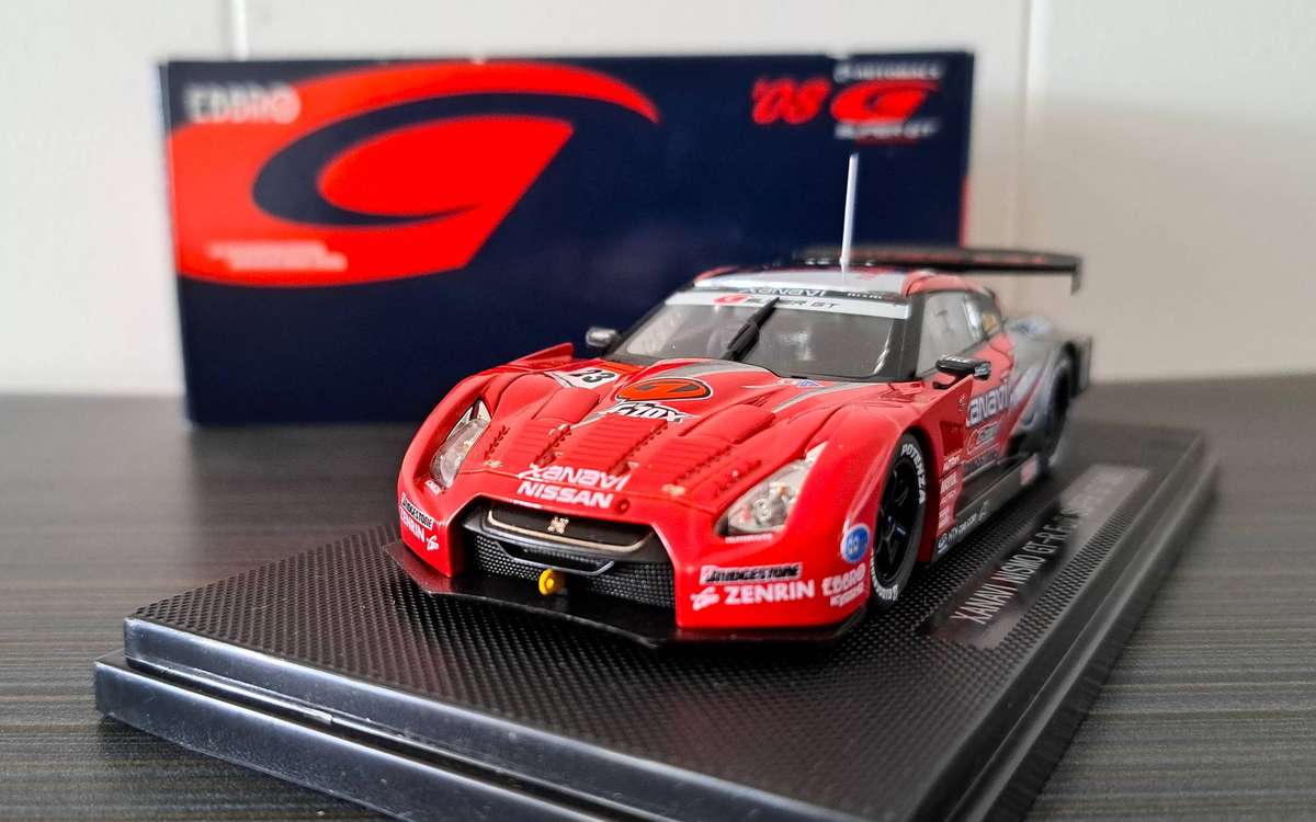 Ebbro Nissan GT-R "Xanavi Nismo" Super GT500 Fuji 2008 1/43