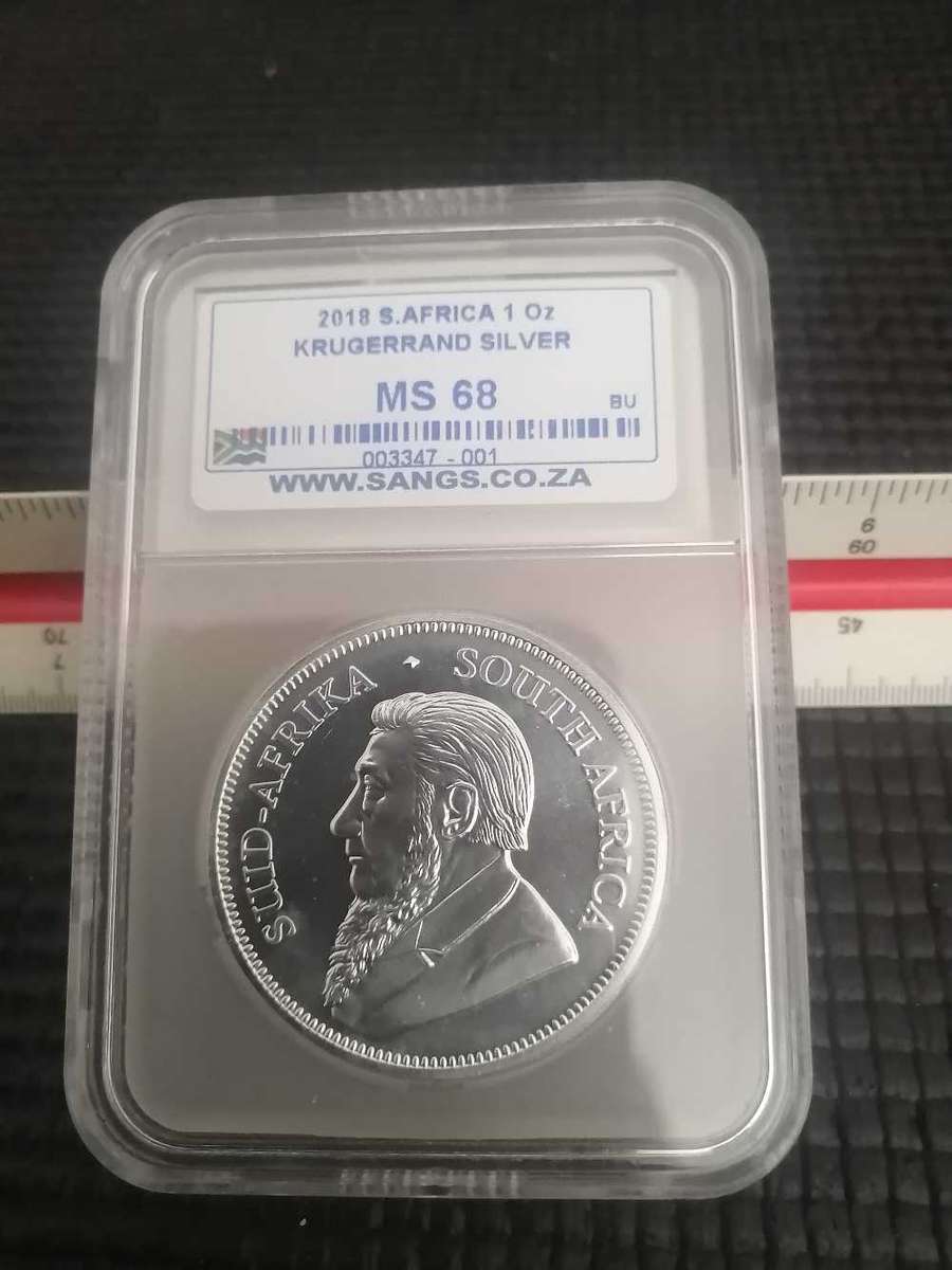 2018 1OZ Silwer Krugerrand MS68