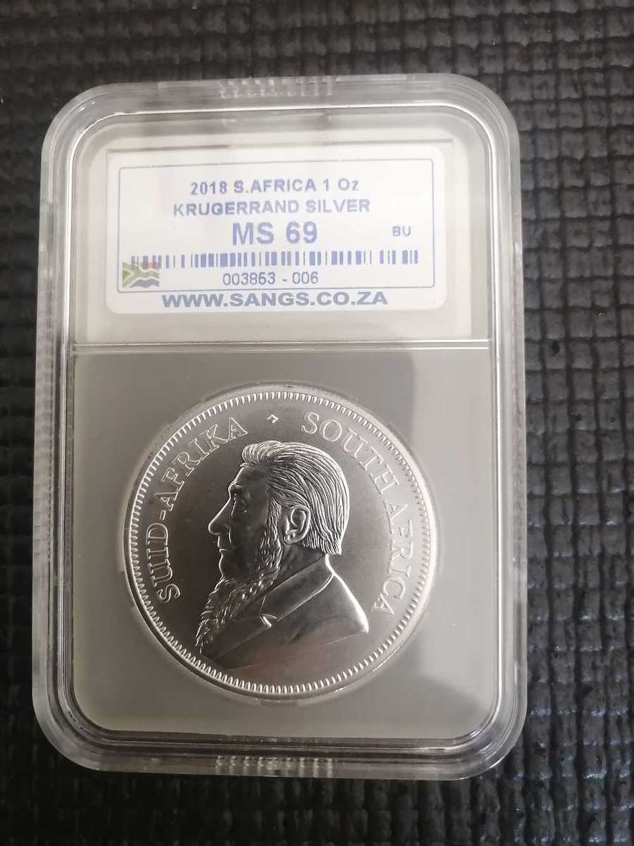 2018 1OZ Silver Krugerrand MS 69