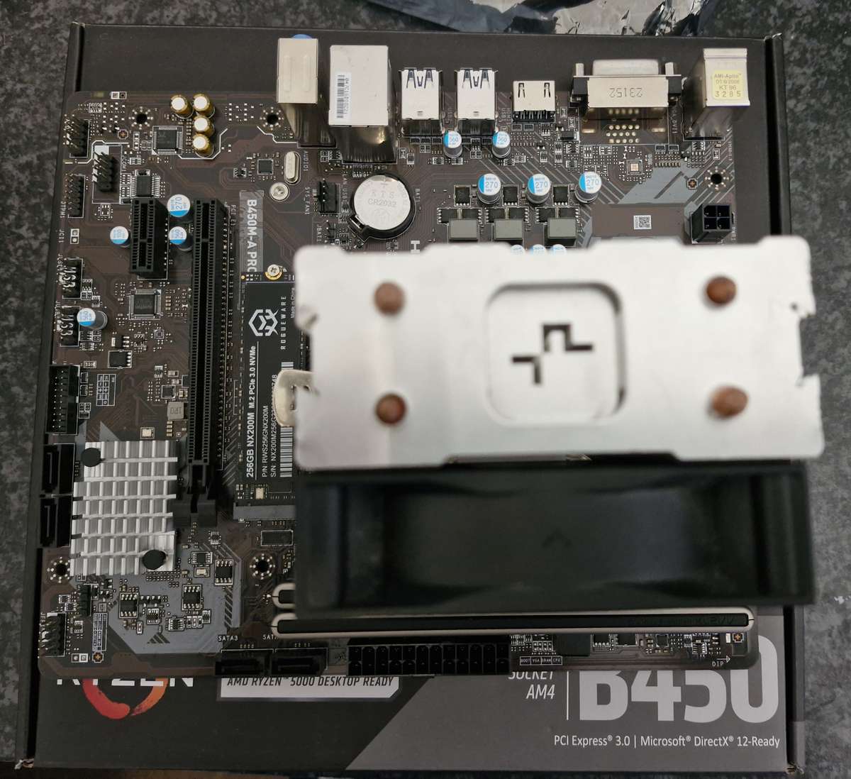 B450M , Ryzen 3700X, 16GB Ram , 256GB SSD Combo