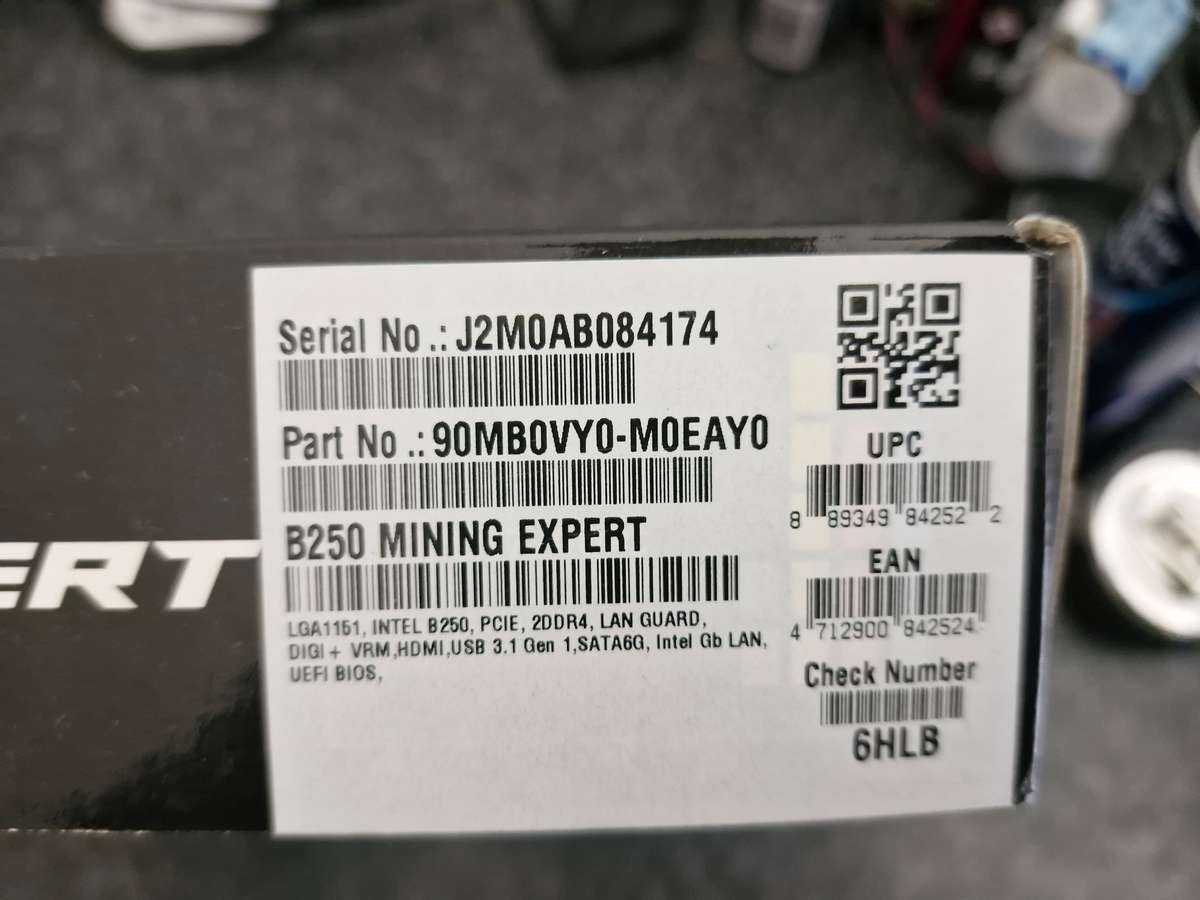 Asus B250 , I5 7400, 4gb ram combo