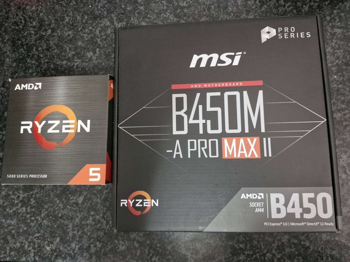 MSI B450, Ryzen 5500, 16GB Ram combo