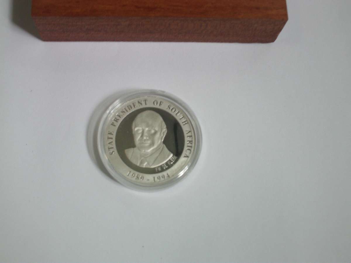 Reserved for shaheenism FW De Klerk 1oz Fine Platinum - Initiation of the Peaceful Transition in SA