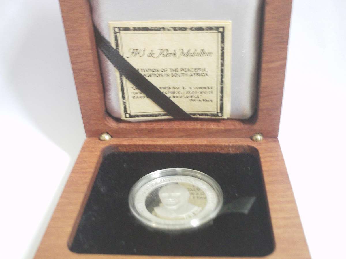 Reserved for shaheenism FW De Klerk 1oz Fine Platinum - Initiation of the Peaceful Transition in SA