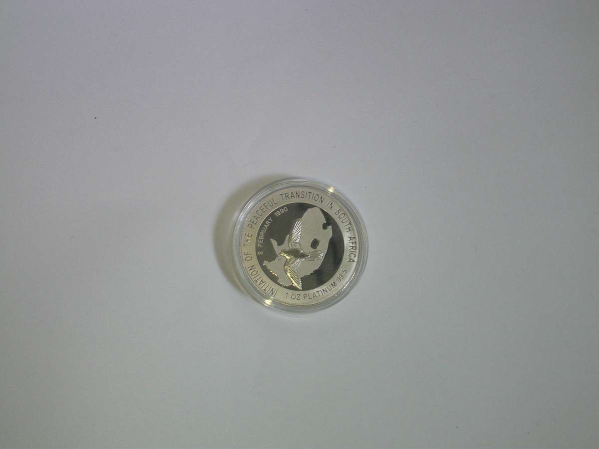 Reserved for shaheenism FW De Klerk 1oz Fine Platinum - Initiation of the Peaceful Transition in SA
