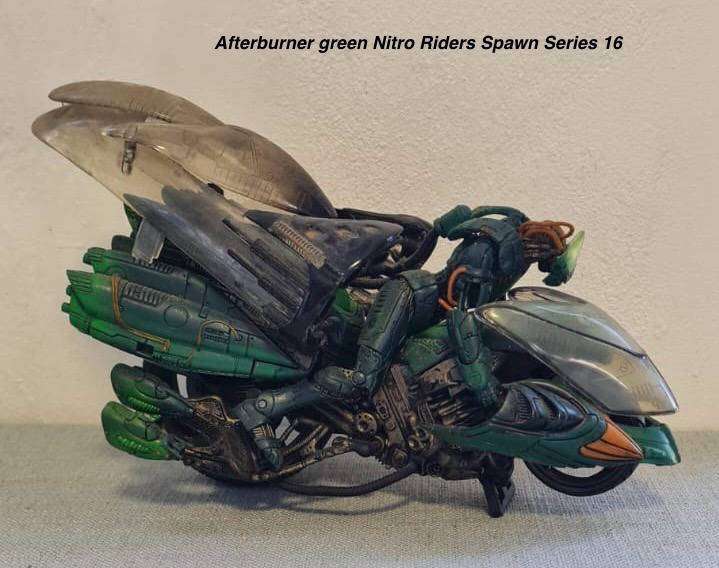 McFarlane Spawn Nitro Riders Variant Green Vapor 1999 Series 16
