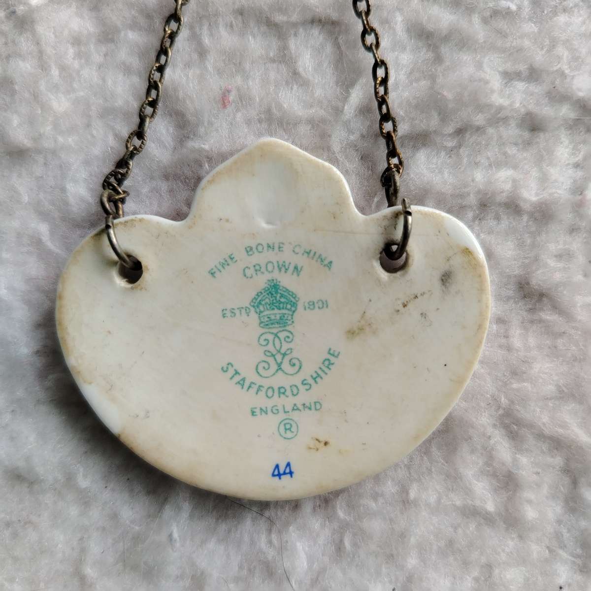 Vintage Bone China Whiskey Bottle Label