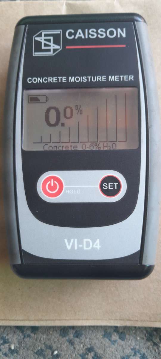 CAISSON CONCRETE MOISTURE METER