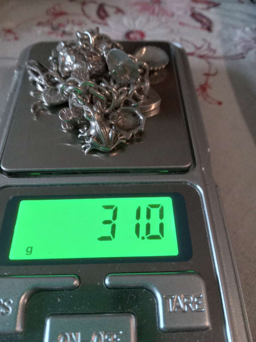 Vintage Sterling Silver Charm Bracelet