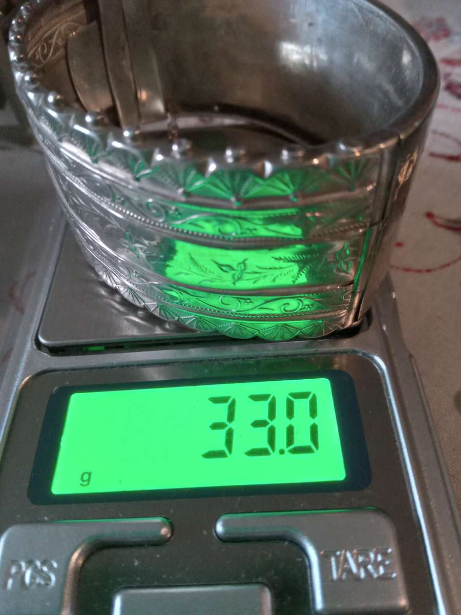 Antique Victorian Silver Clip/Hinge Bangle