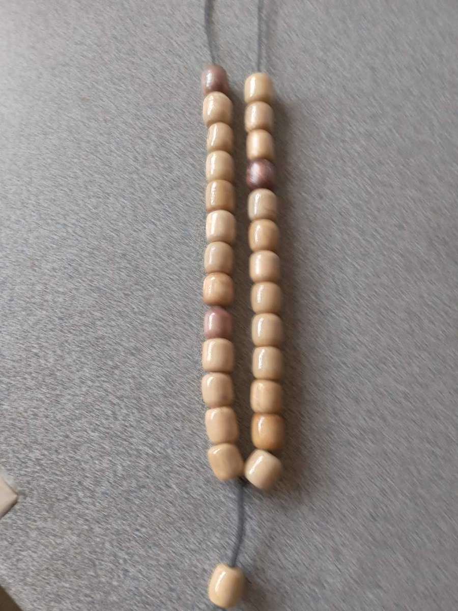 Vintage Olive Wood Barrel Bead Prayer Beads