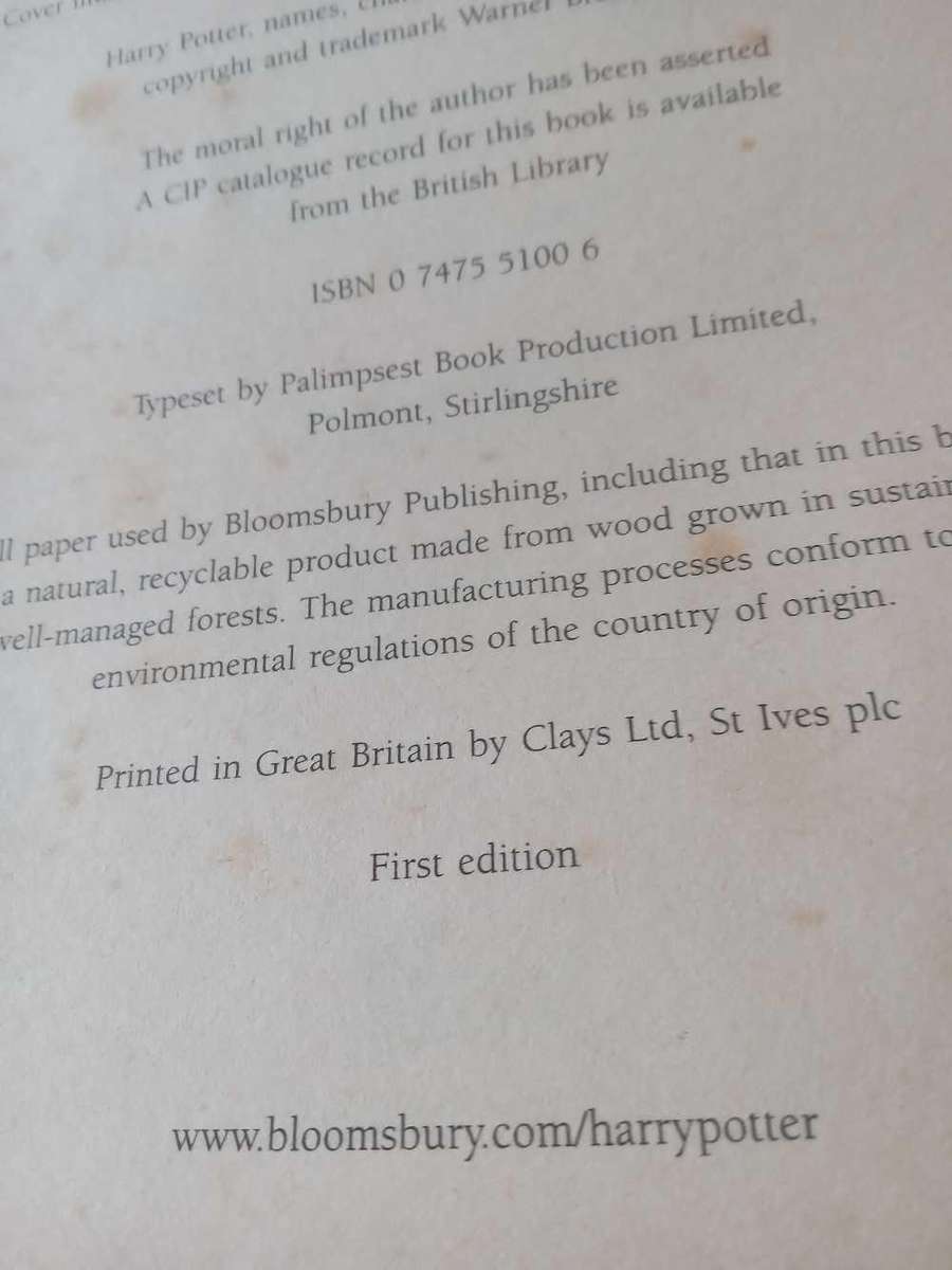 Rare Harry Potter And The Order Of The Phoenix - (First Edition)