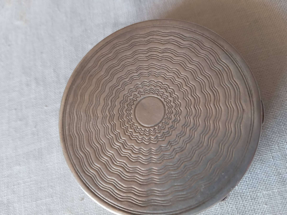 Antique Hallmarked Silver Powder Compact