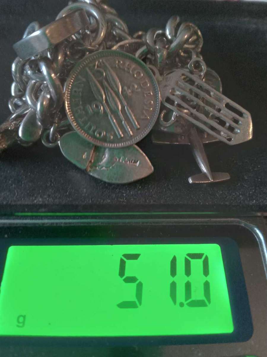 Vintage Sterling Silver Charm Bracelet